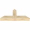 Ekena Millwork Portland Rough Sawn Timber Gable Bracket, Douglas Fir, 48"W x 22"H x 6"D x 6"F, 11/12 Pitch GBW048X22X0606POR00RDF - alternate 3
